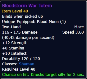Bloodstorm War Totem wow sod phase 2
